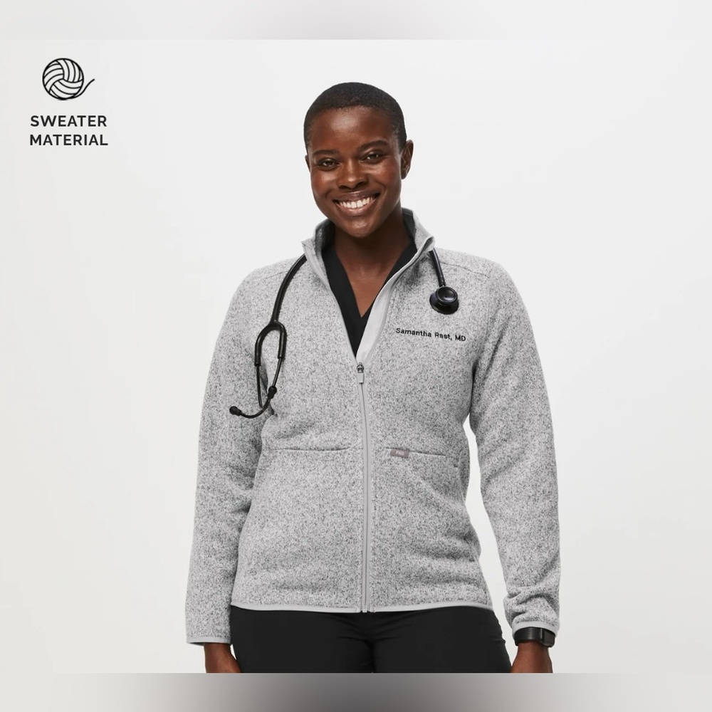 FIGS Sweater Knit Jacket, Size XL